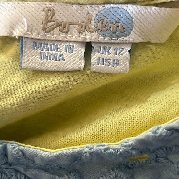 Boden Miranda Eyelet Pastel Blue Sleeveless Top 
Size 8 - Picture 2 of 13